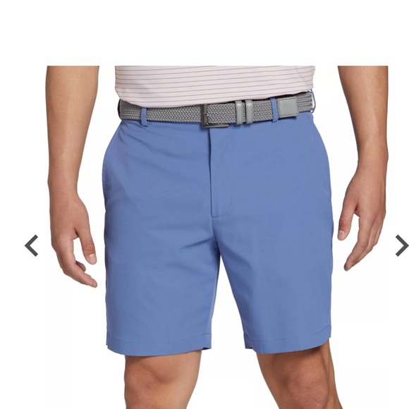 NWT Walter Hagen Linen Green Flat Front Golf Shorts Size Small - Picture 1 of 9